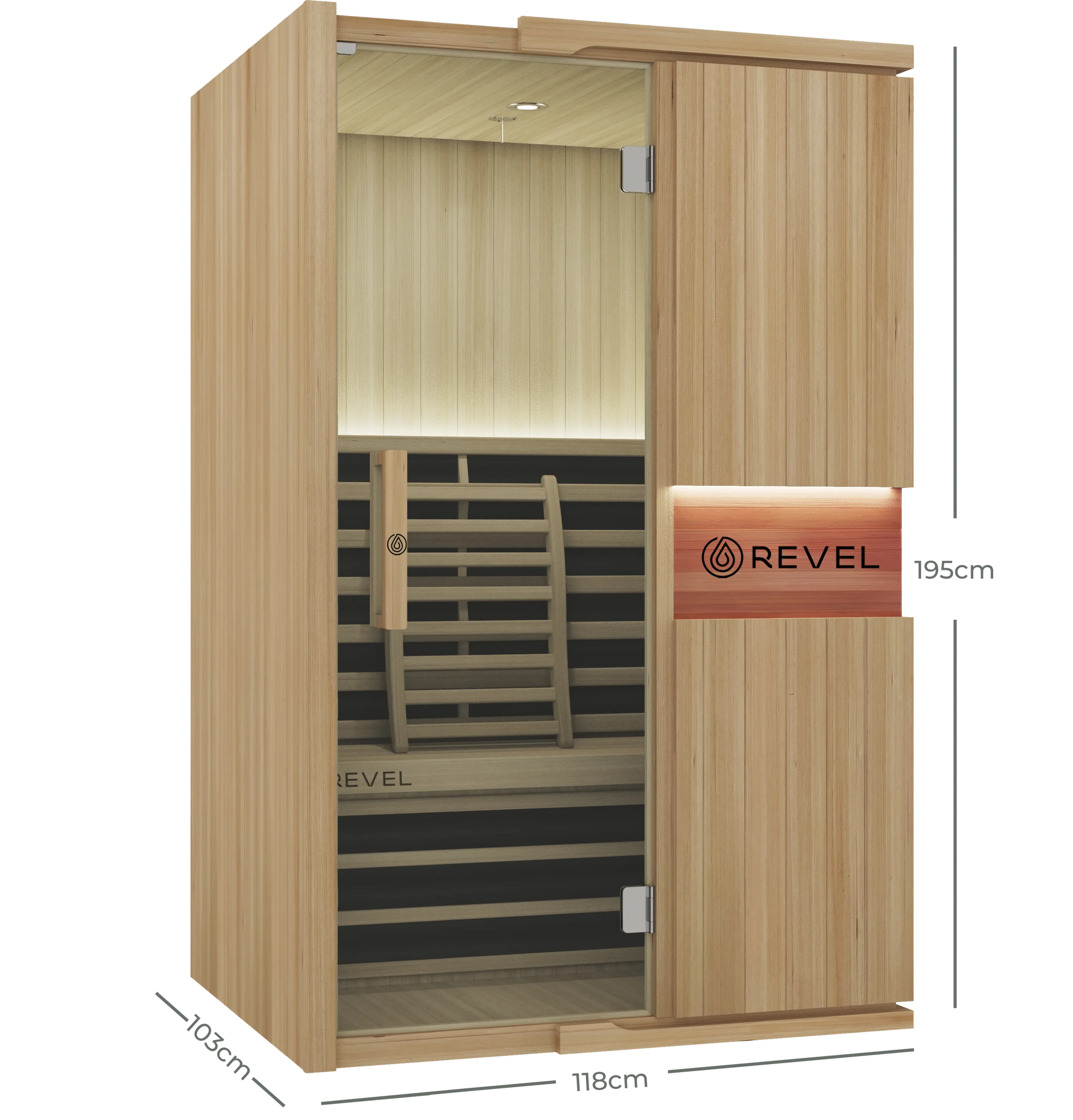 REVEL AURA - 2-3 PERSON FULL SPECTRUM INFRARED SAUNA