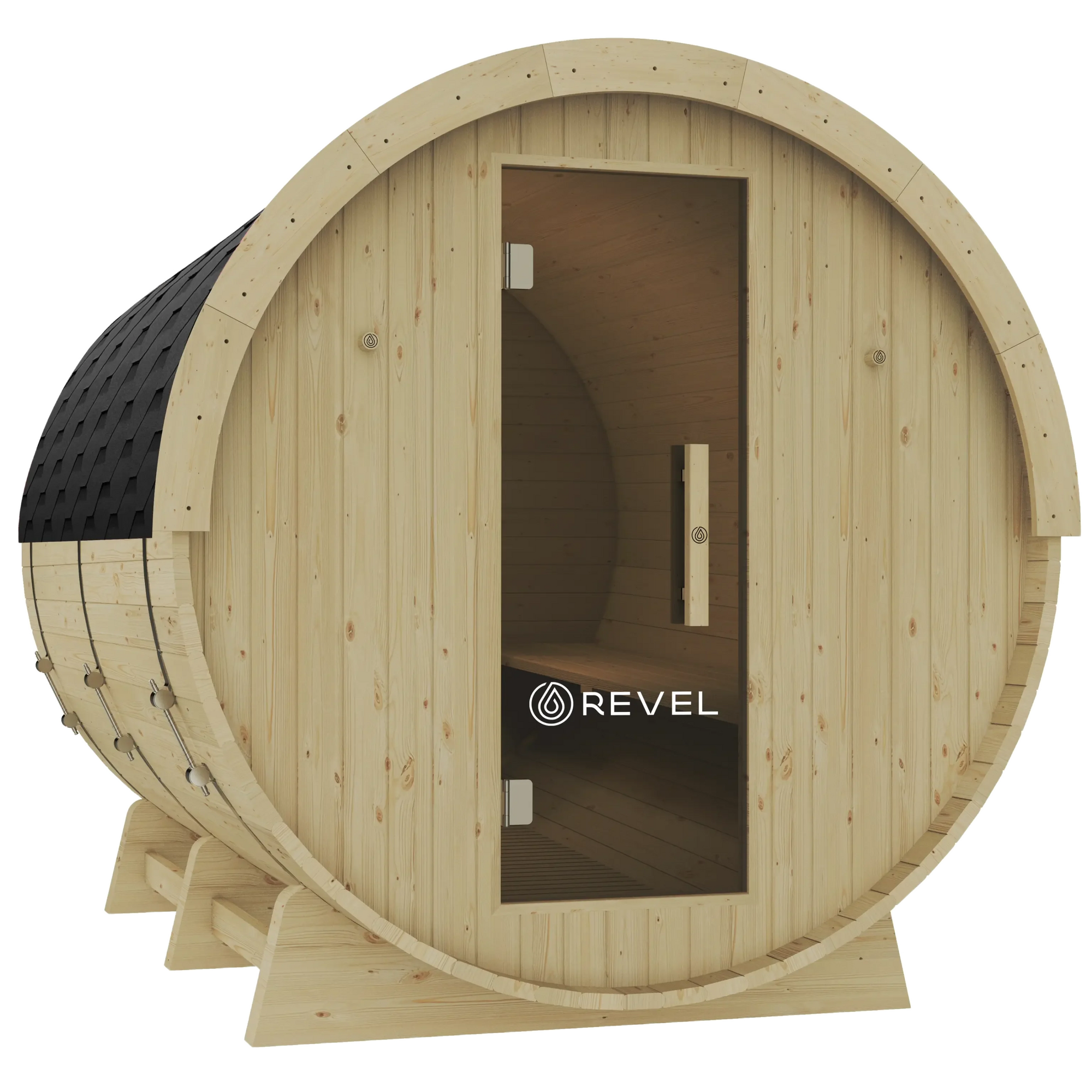 REVEL EDEN - 8 PERSON TRADITIONAL FINNISH BARREL SAUNA