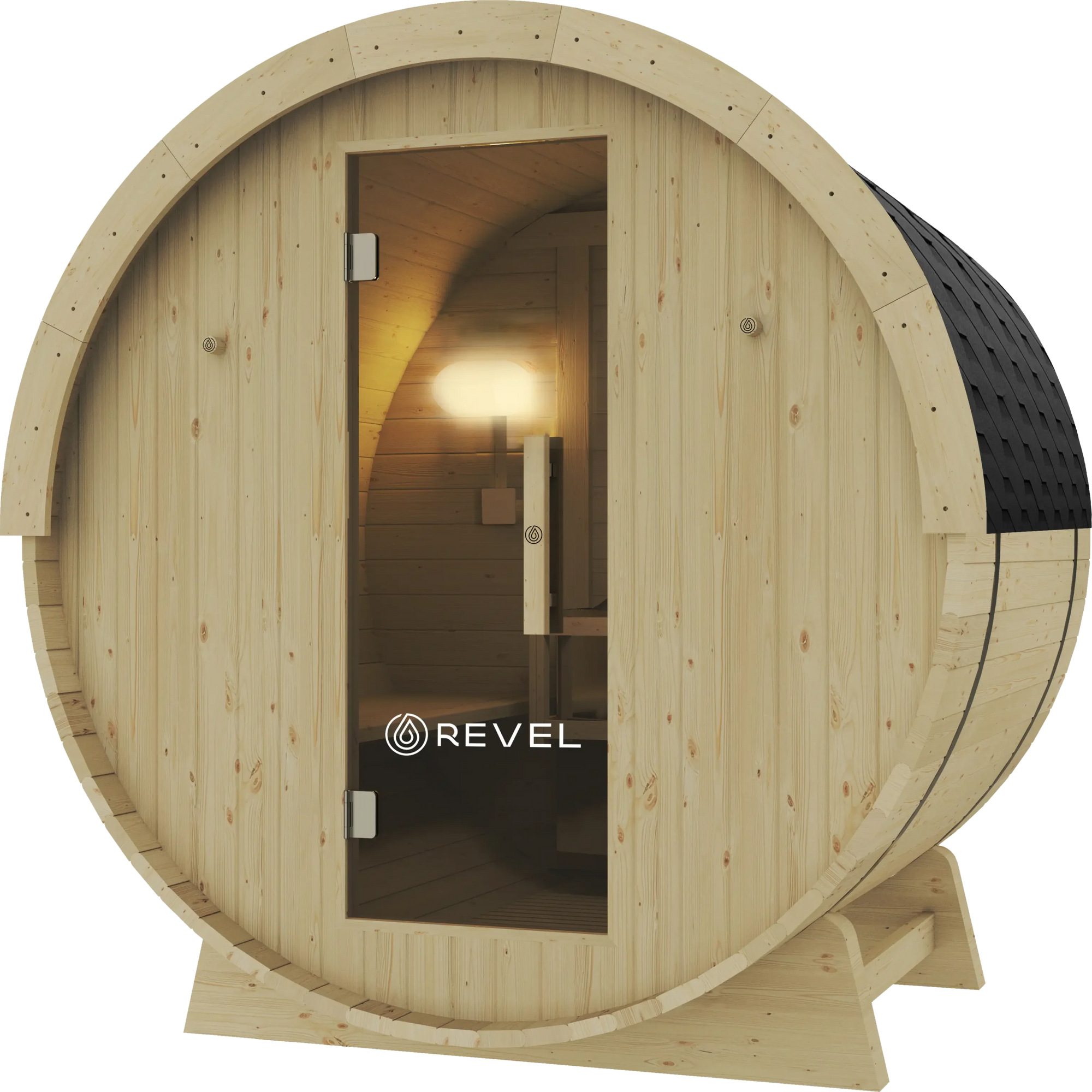 REVEL EDEN - 4 PERSON TRADITIONAL FINNISH BARREL SAUNA