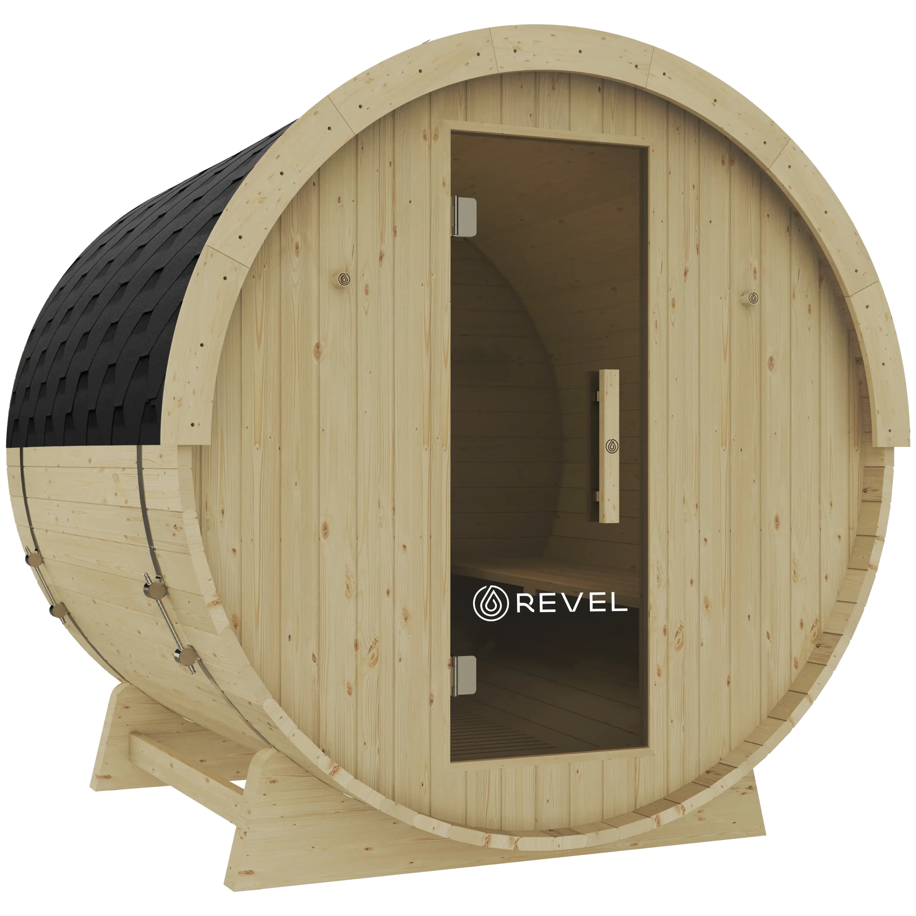 REVEL EDEN - 6 PERSON TRADITIONAL FINNISH BARREL SAUNA